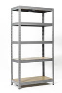 Trestles Policový regál 1800 × 1000 × 400 mm, nosnost 2000 kg, šedý - Regál