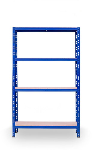 Trestles Shelf rack 1800 × 900 × 400 mm, 4 shelves, blue - Shelving Unit - Main image