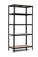 Trestles Shelf rack 1800 × 900 × 500 mm, black - Shelving Unit