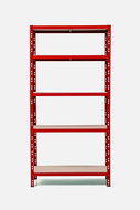 Trestles Shelf rack 1800 × 900 × 500 mm, red - Shelving Unit