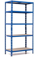 Trestles Shelf rack 1800 × 900 × 500 mm, blue - Shelving Unit