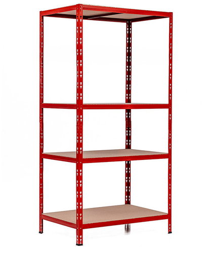 Trestles Shelf rack 1800 × 900 × 600 mm, 4 shelves, red - Shelving Unit - Main image