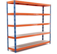 Trestles Shelf rack 2000 × 2370 × 500 mm, 5 shelves - Shelving Unit