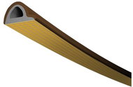 Trelleborg TLT window and door seals, profile P 6 H, 9 × 5.5 mm, brown, 2 × 3 m - Window Seals