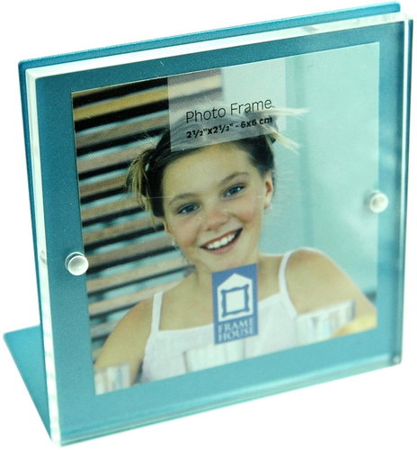 Tradag Photo Frame 7,5 × 7,5cm Blue - Photo Frame - Main image