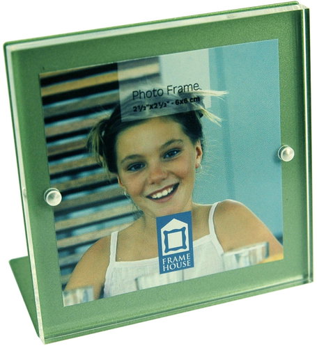 Tradag Photo Frame 7,5 × 7,5cm Green - Photo Frame - Main image