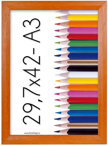 Tradag Nabucco 29.7 x 42 - A3 Orange - Photo Frame - Main image