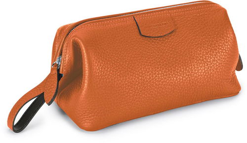 Truefitt & Hill Gentleman's  Washbag, kožená kozmetická taška oranžová - Kozmetická taška - Hlavný obrázok