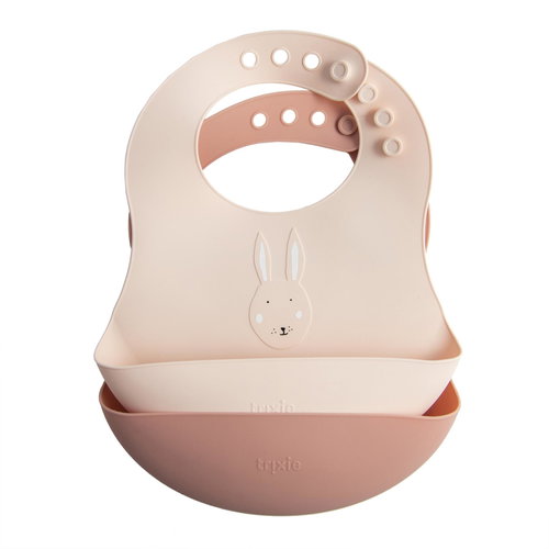 Trixie Silicone bib 2-pack - Mrs. Rabbit - Bib - Main image