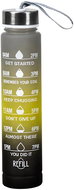 Foxter 2886 Motivational Water Bottle 280 ml black and yellow grey - Drinking Bottle