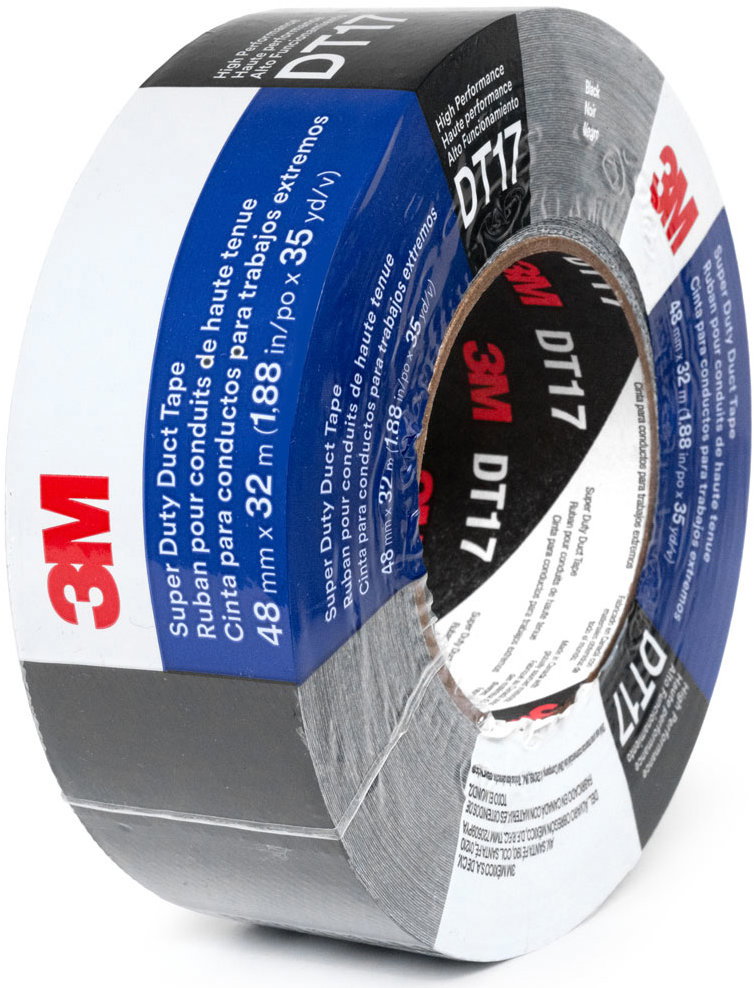 3M Duct Tape DT17 rendkívül erős, extrém körülményekhez, fekete, 48 mm × 32 m