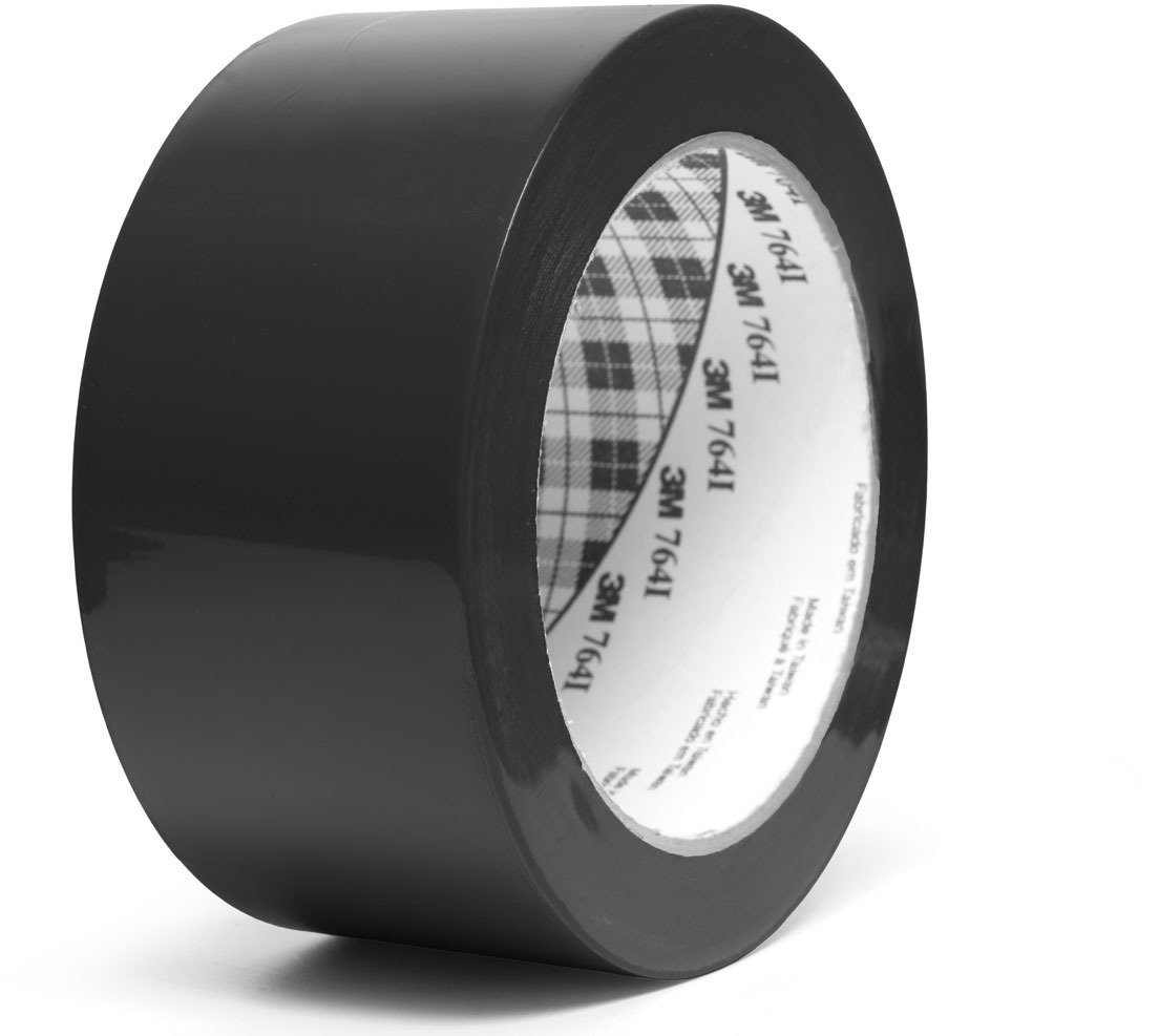 3M 764i, 50 mm, 33 m, univerzális jelölő PVC ragasztószalag, fekete