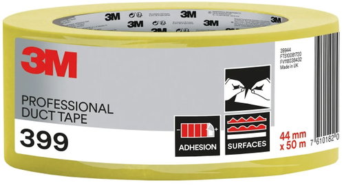 3M Textilní páska 399 Professional Duct Tape, žlutá, 44 mm × 50 m - Duct Tape - Main image