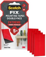 3M Scotch Oboustranné lepící pásky Extreme, 25 × 76 mm, 8 pásků, nosnost 5 kg - Double-sided tape