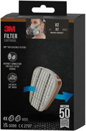 3M A2 Organic Vapour Filters 6055-1, 4 pairs - Respirator Filter