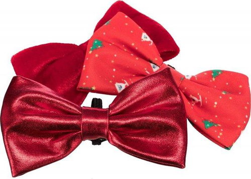 TRIXIE Christmas bow tie / collar bow 10 cm - Dog Scarves - Main image