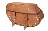 TXR DS8D Leather motorcycle panniers brown - Motorcycle Bag