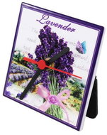 Home Elements Hodiny Levandule 11 cm - Table Clock