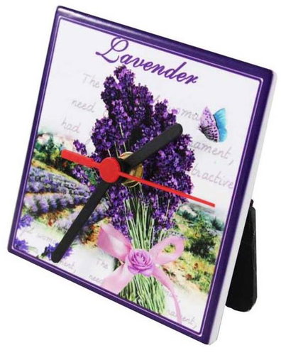 Home Elements Hodiny Levandule 11 cm - Table Clock - Main image