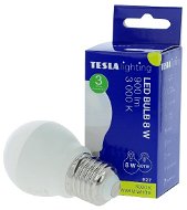 TESLA LED žiarovka miniglobe BULB E27, 8 W, teplá biela - LED žiarovka