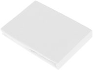 The Spirit of OM organic cotton stretch jersey, white, 90 - 100 × 200 cm - Bedsheet