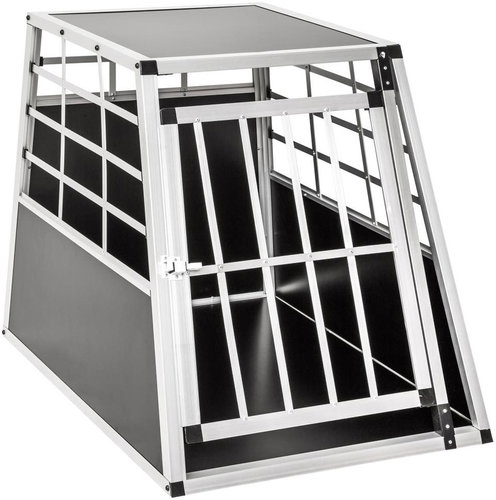 Tectake Přepravní box pro psa s rovnou zadní stěnou, 65×90×69,5cm - Dog Carriers - Main image