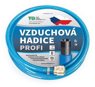 TUBI Air hose blue transparent with end caps 13x19 mm, 15 m - Airline