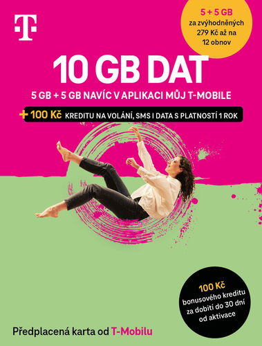 T-Mobile předplacená karta 10GB - SIM karta - Hlavní obrázek