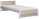 200cm, White/Sonoma Oak, Slatted Frame + 10cm Deluxe Mattress