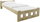 200 cm, Pine, Slatted Bed Base + 10cm Deluxe Mattress
