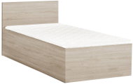 Textilomanie Postel Sofia 90 × 200 cm, dub sonoma, lamelový rošt, bez matrace - Bed