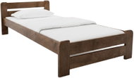 Textilomanie Postel Laura 90 × 200 cm, dub, lamelový rošt + matrace Deluxe 10 cm - Bed