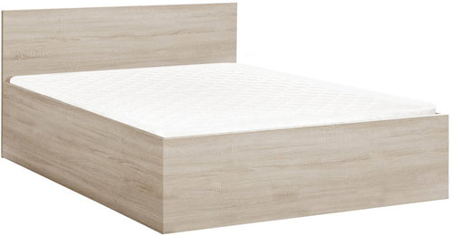Textilomanie Sofia Bed 140 × 200cm, Sonoma Oak, Slatted Bed Base + Deluxe 10cm Mattress Main image Textilomanie Sofia Bed 140 × 200cm, Sonoma Oak, Slatted Bed Base + Deluxe 10cm Mattress - Bed - Main image