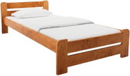Textilomanie Postel Laura 90 × 200 cm, olše, lamelový rošt, bez matrace - Bed