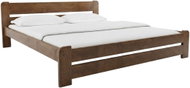 Textilomanie Postel Laura 180 × 200 cm, dub, lamelový rošt, bez matrace - Bed