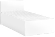 Textilomanie Postel Sofia 90 × 200 cm, bílá, lamelový rošt, bez matrace - Bed