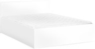 Textilomanie Sofia Bed 120 × 200cm, White, Slatted Bed Base + Deluxe 10cm Mattress - Bed