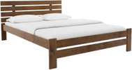 Textilomanie Postel Paris zvýšená 180 × 200 cm, dub, lamelový rošt, bez matrace - Bed
