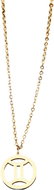 STYLE4 Necklace with pendant - Gemini, golden steel - Necklace
