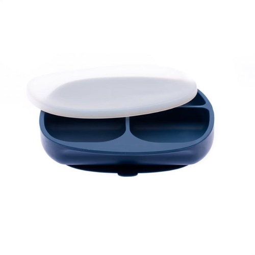 Take it shop silicone with lid blue - Plate - Main image