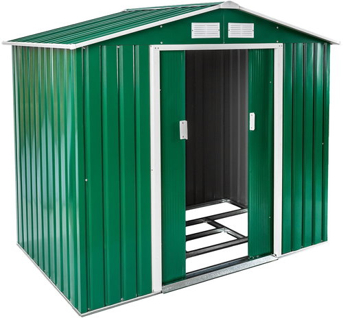 TECTAKE Domek zahradní, zelený 214 x 130 x185 cm - Zahradní domek - Main image