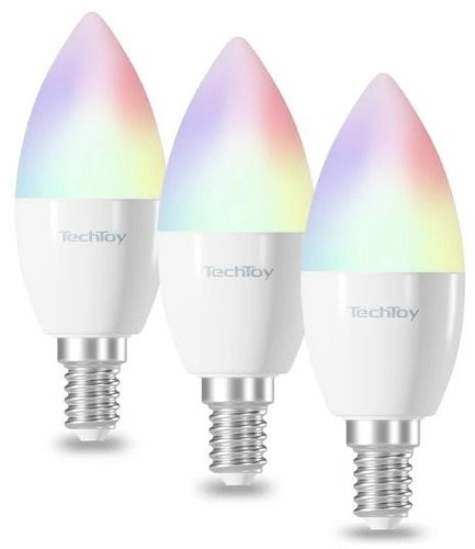 TechToy Smarte Glühbirne RGB 4,4W E14 3er-Set - LED-Birne - Hauptbild