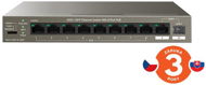 Tenda TEG1110PF-8-102W 9xRJ45 1xSFP Gigabit Switch 8xPoE 802.3af/at, 10/100/1000Mbps, VLAN, SFP, Fan - Switch