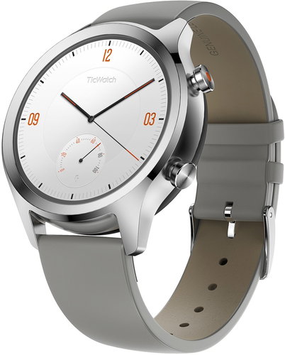 TicWatch C2 Platin Silber - Smartwatch - Hauptbild