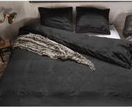 Fanci Embroidery Povlečení Brussel černá 140x220, 60x70 cm - Povlečení