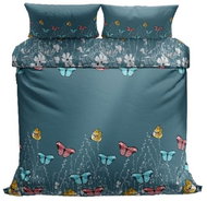 Kaptan French linen Efira turquoise - Bed Linen