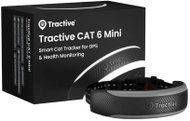 Tractive CAT 6 Mini GPS-Tracker für Katzen mit Gesundheitsüberwachung und Halsband, schwarz - GPS-Ortungsgerät für Tiere