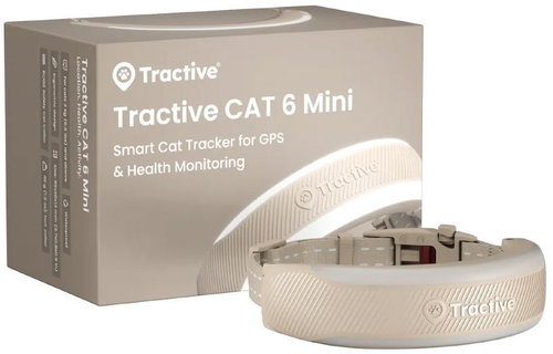 Tractive CAT 6 Mini GPS Tracker for Cats with Health Monitor and Collar, Brown Main image Tractive CAT 6 Mini GPS Tracker for Cats with Health Monitor and Collar, Brown - Pet GPS Tracker - Main image