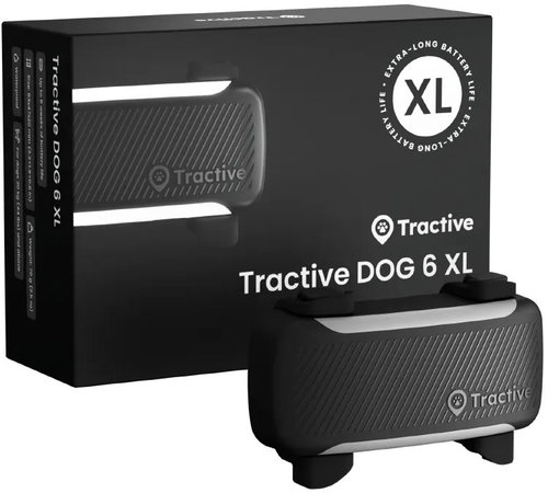 Tractive DOG 6 XL GPS Tracker for Dogs with Health Monitoring and Alerts, Black - Állat nyomkövető - Fő fotó