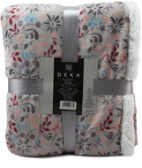 Home Elements mikroflanelová deka s beránkem 150 × 200 cm kytičky - Blanket